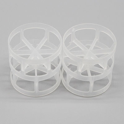 PP PVC PE 25 มม. 38 มม. ทาวเวอร์บรรจุ Pall Ring Scrubbing Stripping