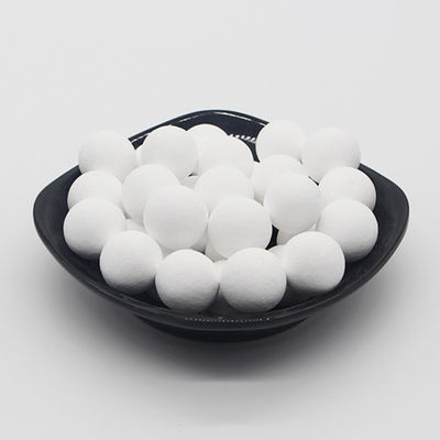 เครื่องเป่าเอทิลีน Alkaline 99% High Alumina Ball Support Alpha 19mm