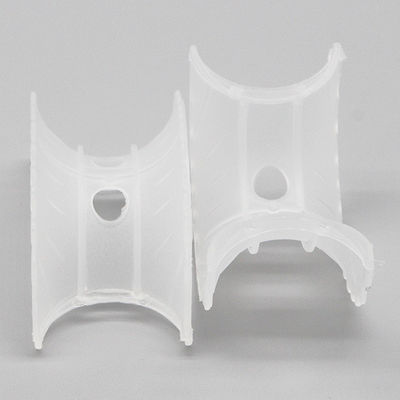 บรรจุภัณฑ์สุ่มพลาสติก 25 มม. CPVC PVC PVDF Intalox Saddle Random Packing